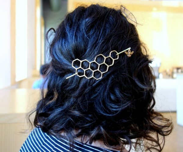 Bee Hair Twist Bun Pin