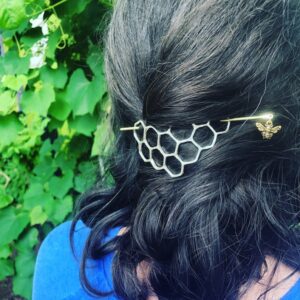 Bee Hair Twist Bun Pin