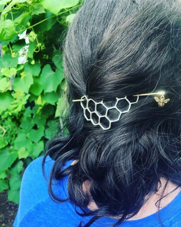 Bee Hair Twist Bun Pin