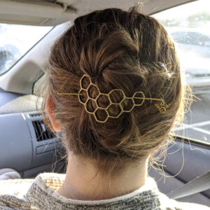 Bee Hair Twist Bun Pin