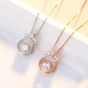 (Early XMAS SALE- 50% OFF) Beating Heart Crown Smart Necklace