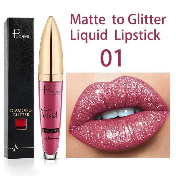 【Buy 2+ Get EXTRA 25% OFF】18 Color Diamond Shiny Long Lasting Lipstick