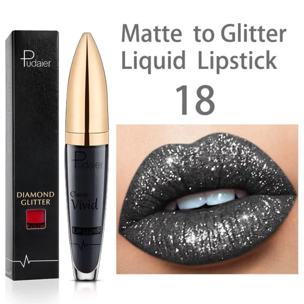 【Buy 2+ Get EXTRA 25% OFF】18 Color Diamond Shiny Long Lasting Lipstick