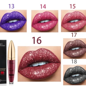 【Buy 2+ Get EXTRA 25% OFF】18 Color Diamond Shiny Long Lasting Lipstick