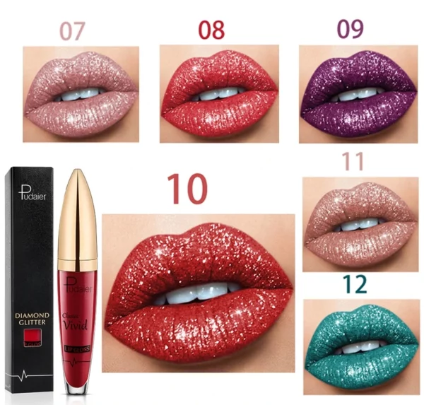 【Buy 2+ Get EXTRA 25% OFF】18 Color Diamond Shiny Long Lasting Lipstick