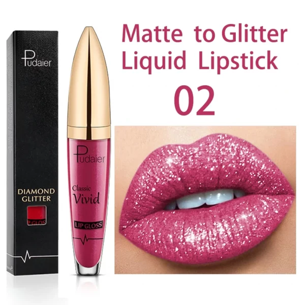 【Buy 2+ Get EXTRA 25% OFF】18 Color Diamond Shiny Long Lasting Lipstick