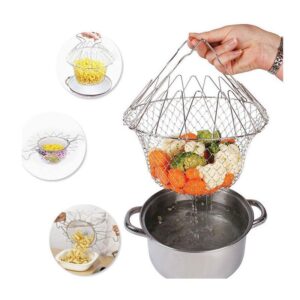 Magical Foldable Stainless Steel Kitchen Basket