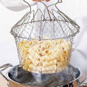 Magical Foldable Stainless Steel Kitchen Basket