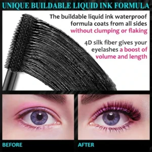 💥BUY 1 GET 1 FREE(2pcs)💥QIC™ 6D Waterproof Silk Fiber Thick Lengthening Mascara