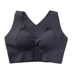 Ice Silk Seamless 3D Padded Front Buckle Support Bra