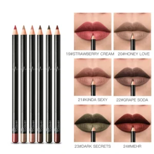 36 Colors Waterproof Non-marking Matt Velvet Lipstick Liner Pencil