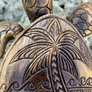 Hawaiian Turtle Wood Carving--Made in Hawaii