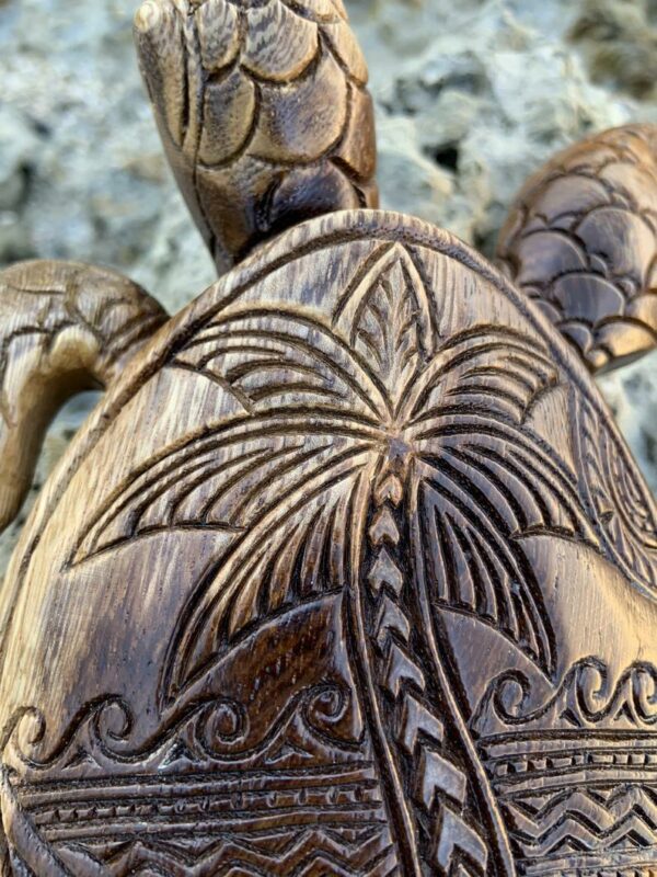 Hawaiian Turtle Wood Carving--Made in Hawaii