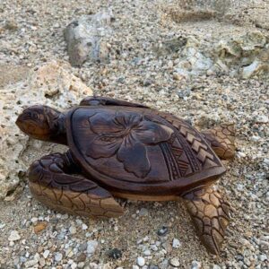 Hawaiian Turtle Wood Carving--Made in Hawaii