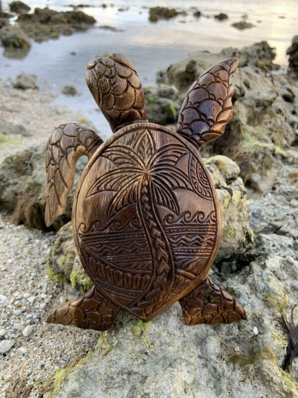 Hawaiian Turtle Wood Carving--Made in Hawaii