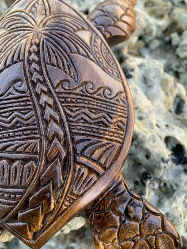 Hawaiian Turtle Wood Carving--Made in Hawaii