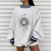 Plus Size Autumn Winter Sun Star Sweatershirts