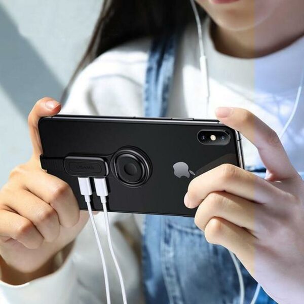 Dual Lightnings Adapter Phone Ring Holder For IPhone