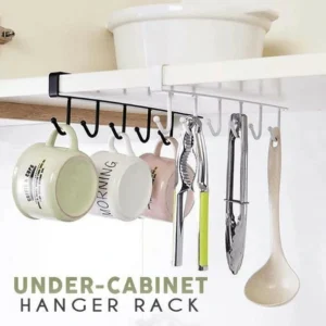 (🔥Summer Hot Sale - 50% OFF) Under-Cabinet Hanger Rack (6 Hooks)