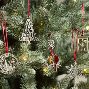 Solid Pewter Christmas Tree Ornament