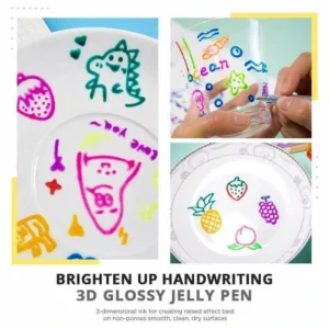 (50% OFF) 3D Glossy Jelly Ink Pen （6Pcs /pack）