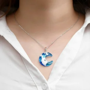 Clouds Of Heaven Resin Necklace