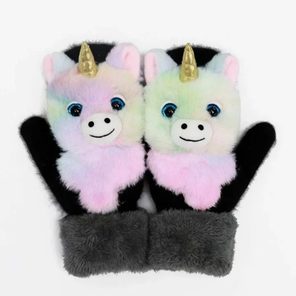 (🎅EARLY CHRISTMAS SALE - 48% OFF) 2021 new cartoon plush knitted gloves🌈