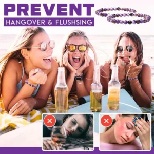 CheerSmart™ Anti-Flush Hangover Amethyst Bracelet