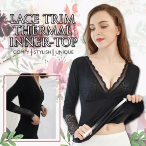 XtraWarm™ Lace Trim Thermal Top