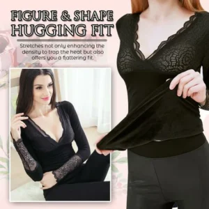 XtraWarm™ Lace Trim Thermal Top