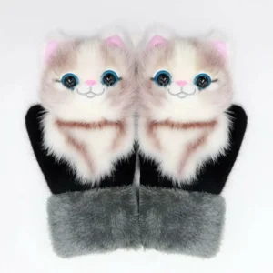 (🎅EARLY CHRISTMAS SALE - 48% OFF) 2021 new cartoon plush knitted gloves🌈