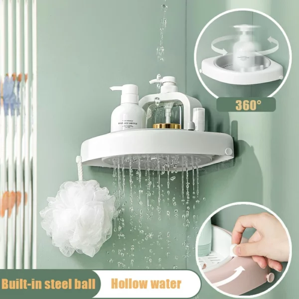 Steel Ball Rotating 360° Hollow Storage Rack