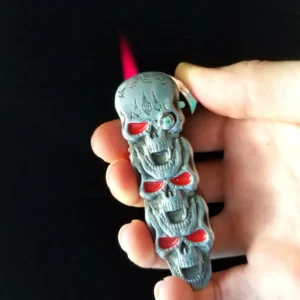 2 in 1 Red Flame Skull, A Unique Gift for Men