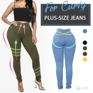 70% OFF STRETCH SLIMMING BUTT LIFT PLUS-SIZE JEANS