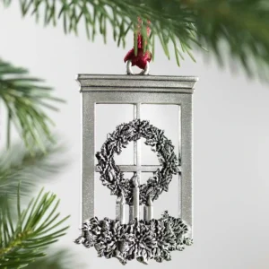 Solid Pewter Christmas Tree Ornament