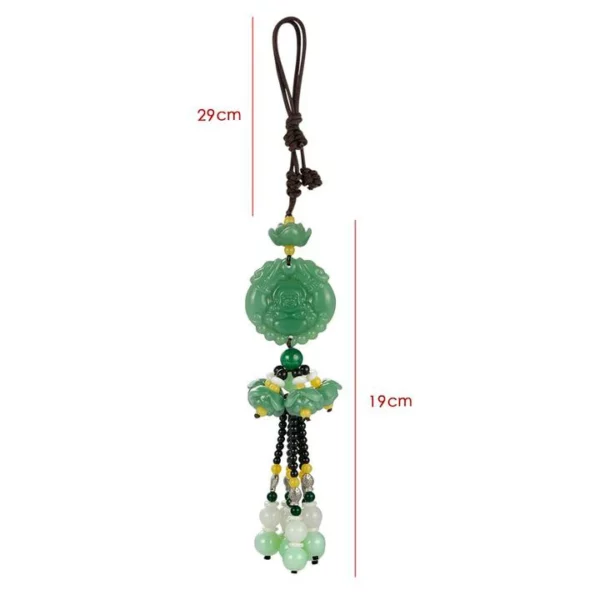 Green Jade Car Car Hanging Charm