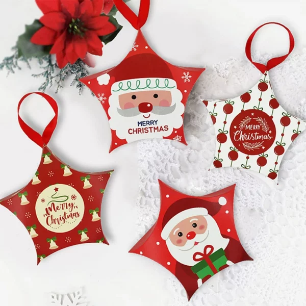 10pcs Santa Christmas Gift Boxes