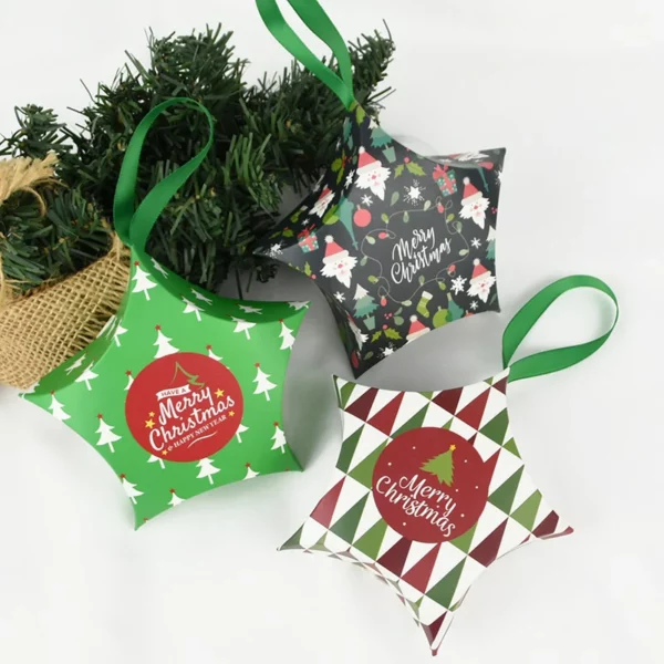 10pcs Santa Christmas Gift Boxes