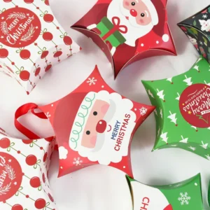 10pcs Santa Christmas Gift Boxes