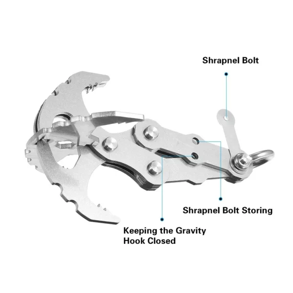 🎅(Early Christmas Sale - Save 50% OFF) Stainless Steel Survival Folding Gravity Hook