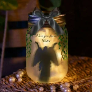 Glowing Angel Memorial Bottle