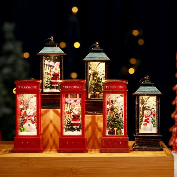 (🎄Early Christmas Sale NOW-50% OFF) LED Lighted Spinning Christmas Lantern🔥Buy More Save More🔥