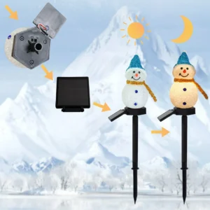 Christmas sales 50%OFF-- Waterproof solar snowman lamp.