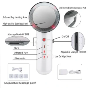 3 in 1 EMS Infrared Ultrasonic Body Massager