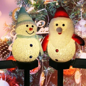 Christmas sales 50%OFF-- Waterproof solar snowman lamp.