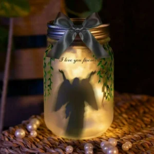 Glowing Angel Memorial Bottle