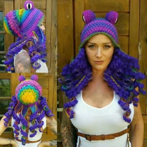 Crochet Octopus Hat —— A Very Good Birthday/Christmas Gift