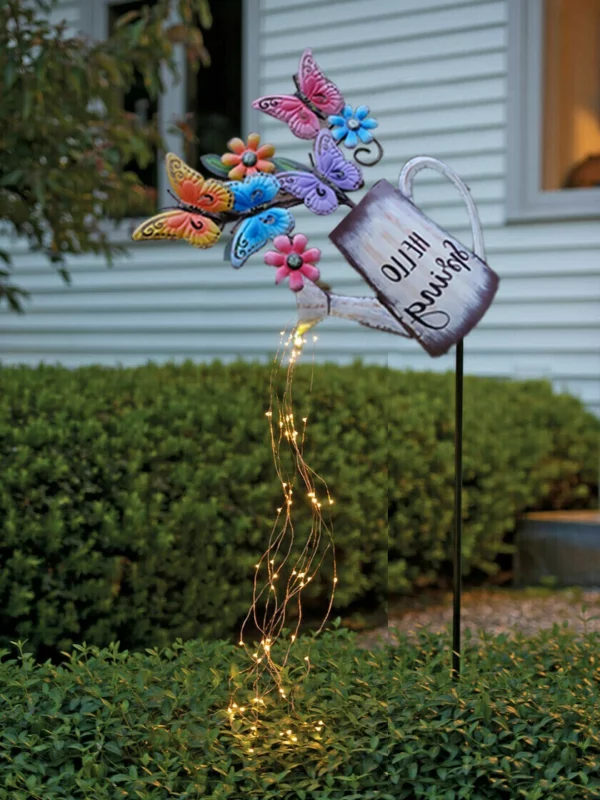 （🔥HOT SALE）Watering Can, Fairy Lights Solar LED, Magical Garden