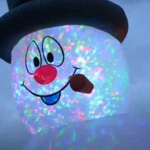 The 18' Frosty The Snowman Lightshow For Christmas Yard Decoration