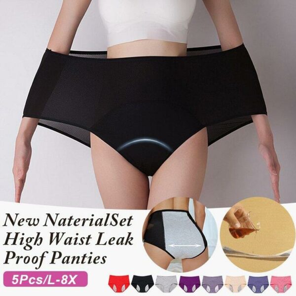 🔥【Buy 3 Get 2 Free】HIGH WAIST LEAK PROOF PANTIES